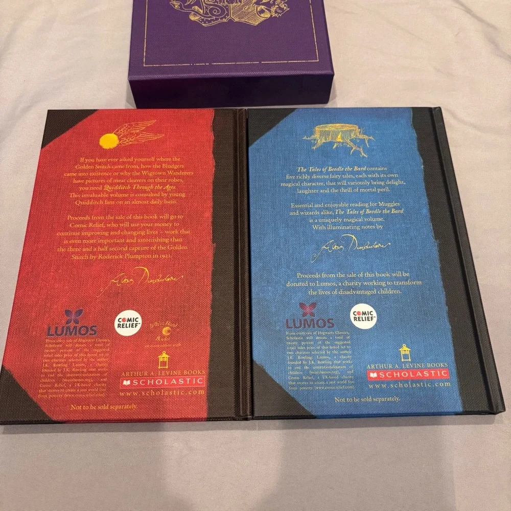Hogwarts Classics Box Set Slipcover Beedle Bard Quidditch Fantastic Beasts Books - Picture 7 of 8